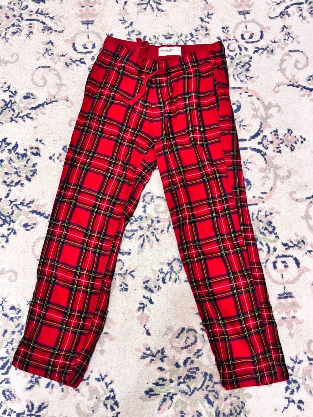 Abercrombie & Fitch Soft A&F Sleep Red Plaid Pajama Pants Sz S